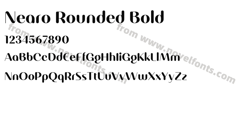 Nearo Rounded BoldPreview