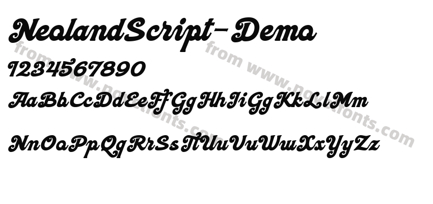 NeolandScript-DemoPreview