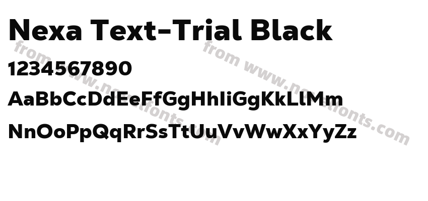 Nexa Text-Trial BlackPreview