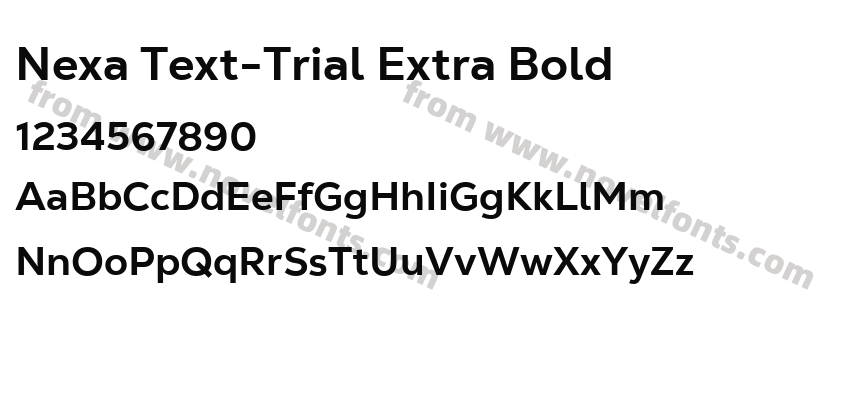 Nexa Text-Trial Extra BoldPreview