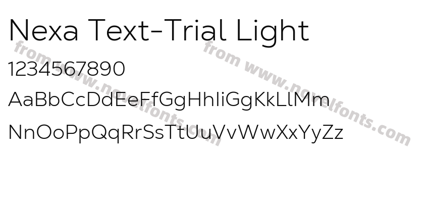 Nexa Text-Trial LightPreview