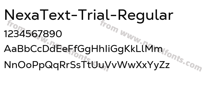 NexaText-Trial-RegularPreview