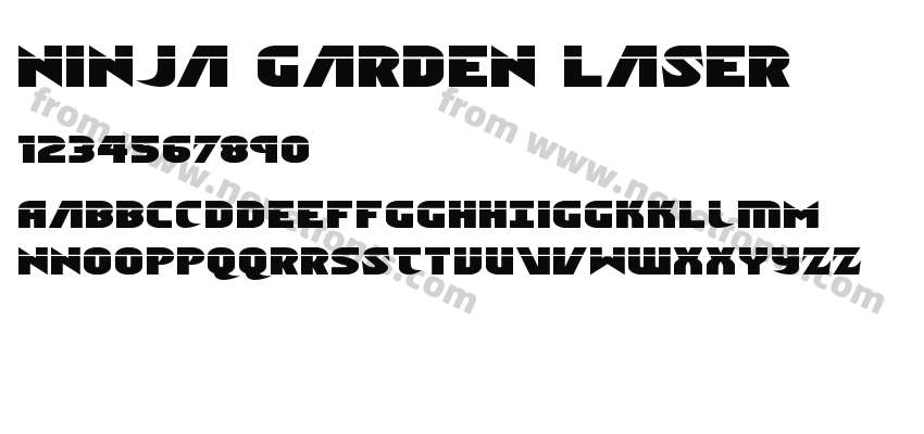 Ninja Garden LaserPreview