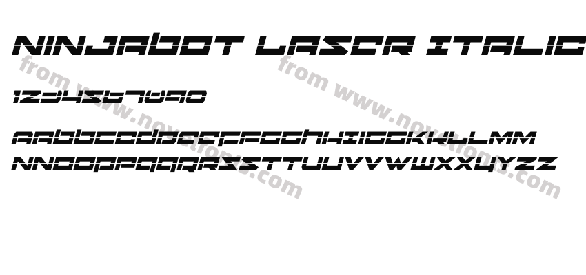 Ninjabot Laser ItalicPreview