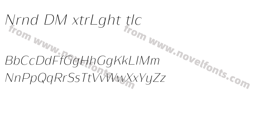 Nirand DEMO ExtraLight ItalicPreview