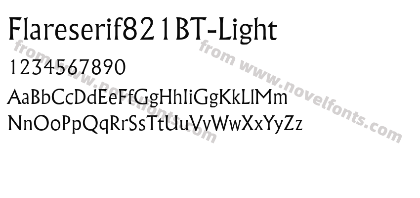 Flareserif821BT-LightPreview