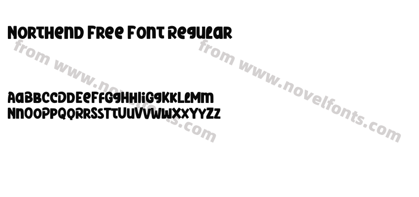 Northend Free Font RegularPreview