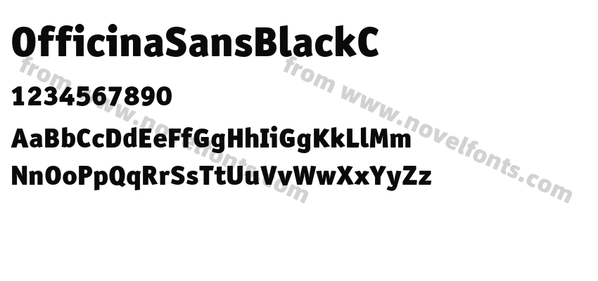 OfficinaSansBlackCPreview