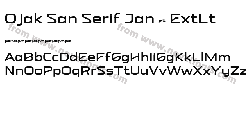 Ojak San Serif Jan 5 ExtLtPreview