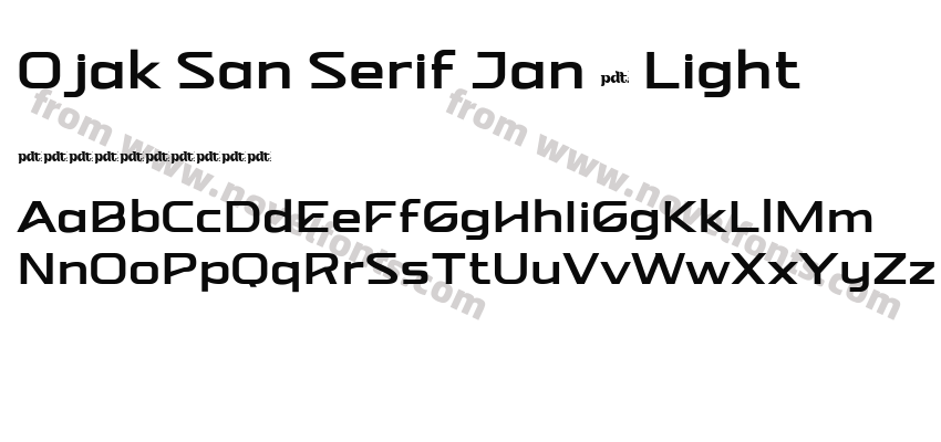 Ojak San Serif Jan 5 LightPreview