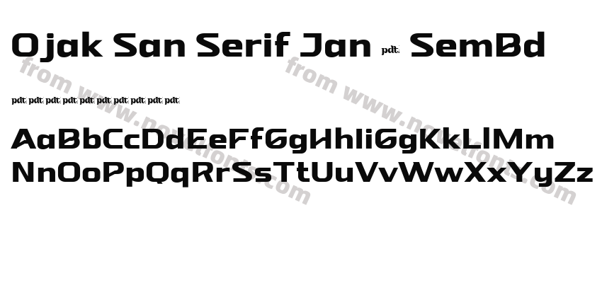 Ojak San Serif Jan 5 SemBdPreview