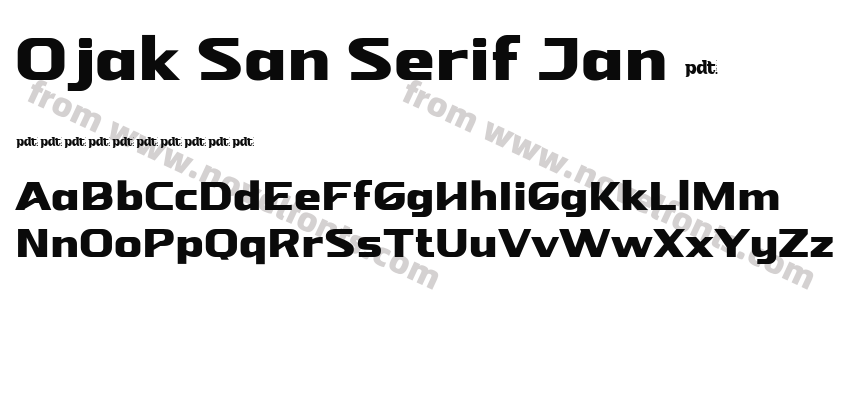 Ojak San Serif Jan 5Preview