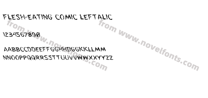 Flesh-Eating Comic LeftalicPreview