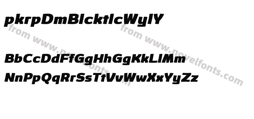 OpkropDemoBlackItalic-Wyl3YPreview