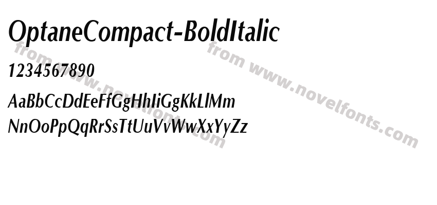 OptaneCompact-BoldItalicPreview