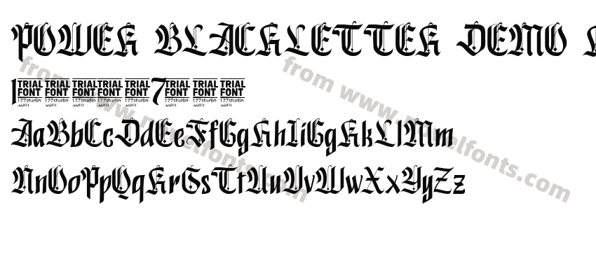 POWER BLACKLETTER DEMO RegularPreview