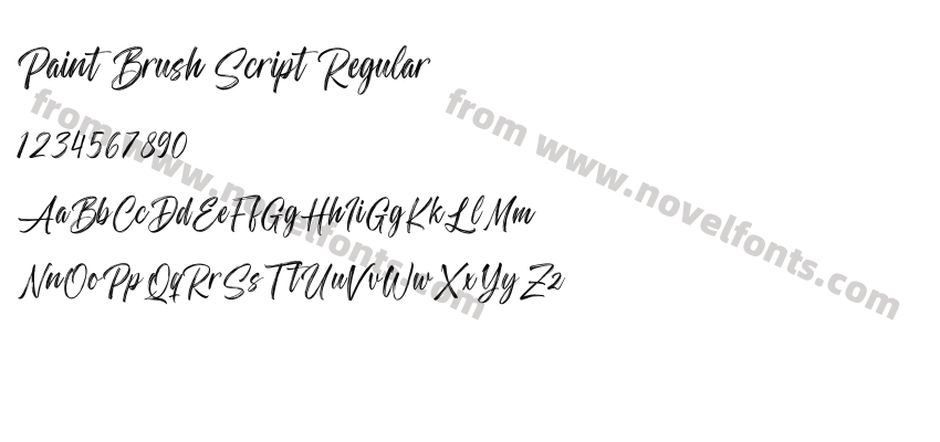 Paint Brush Script RegularPreview