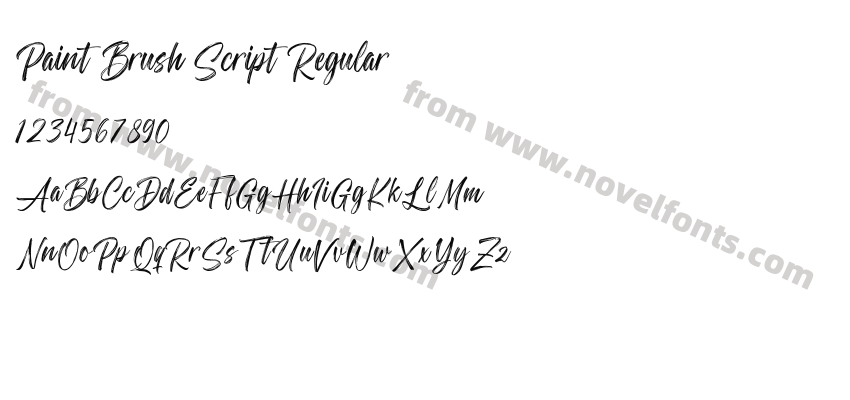 Paint Brush Script RegularPreview