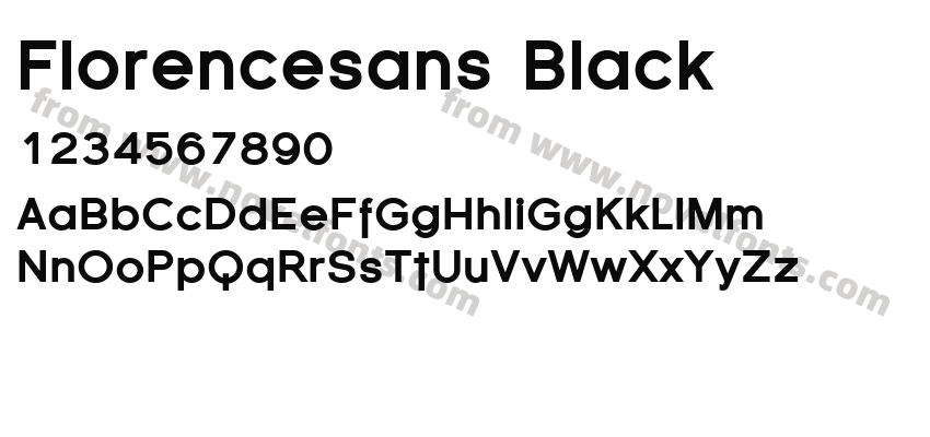 Florencesans BlackPreview