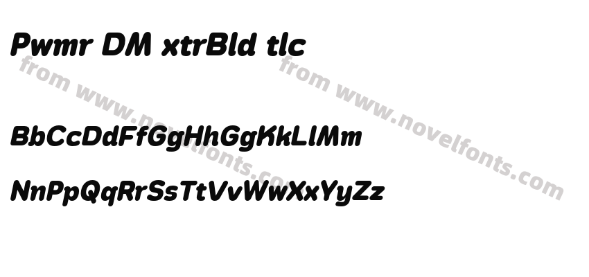 Pawmor DEMO ExtraBold ItalicPreview
