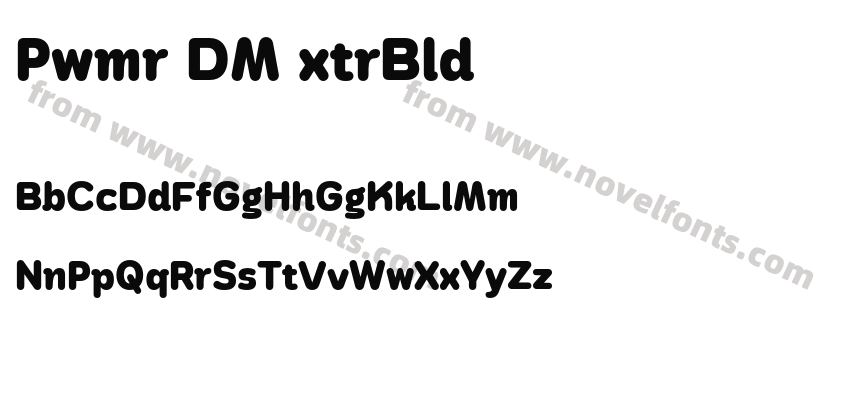 Pawmor DEMO ExtraBoldPreview