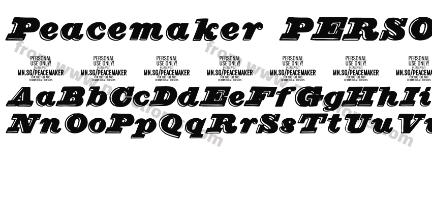 Peacemaker PERSONAL ItalicPreview