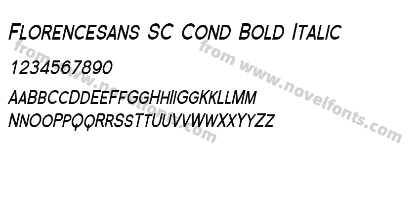 Florencesans SC Cond Bold ItalicPreview