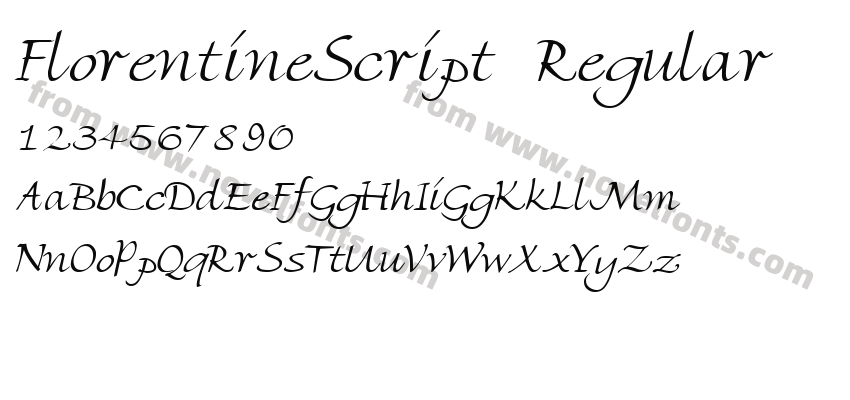 FlorentineScript RegularPreview