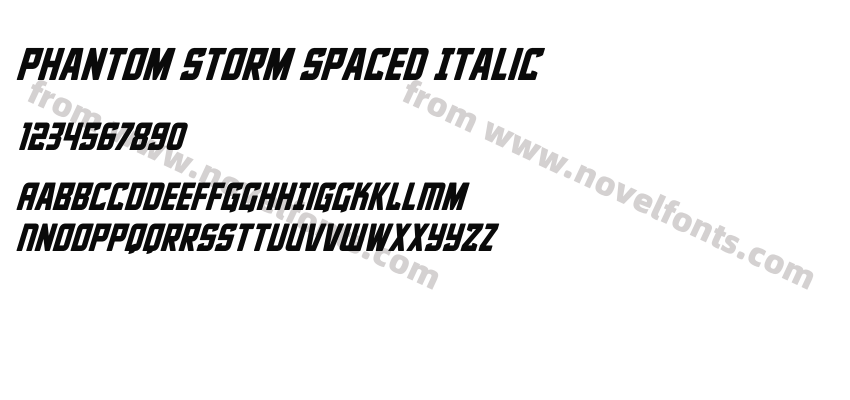 Phantom Storm Spaced ItalicPreview