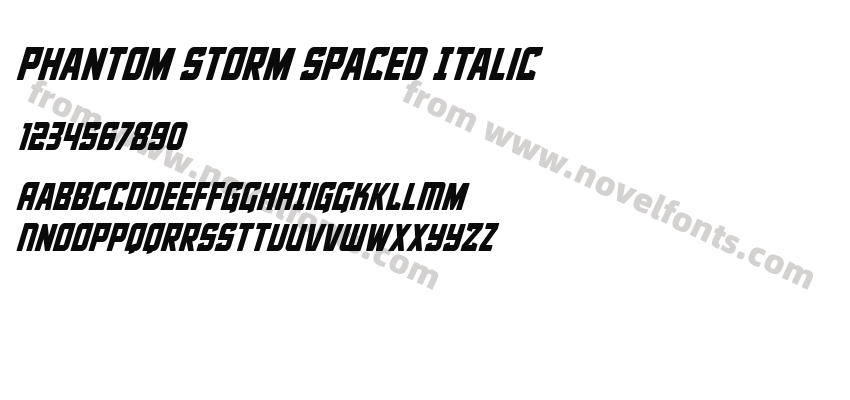 Phantom Storm Spaced ItalicPreview