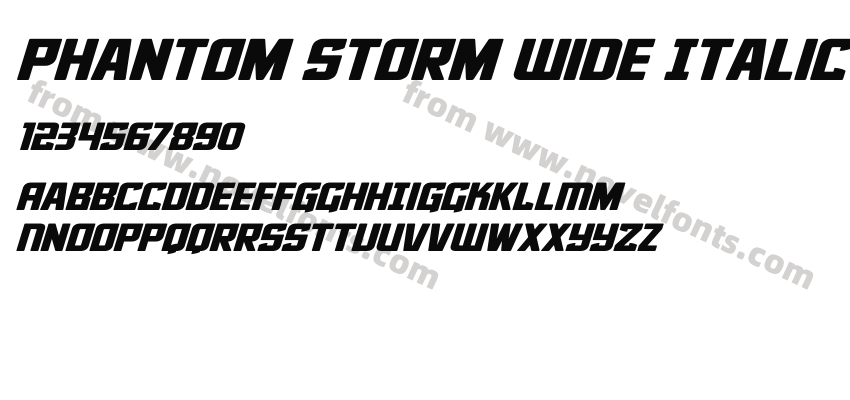 Phantom Storm Wide ItalicPreview