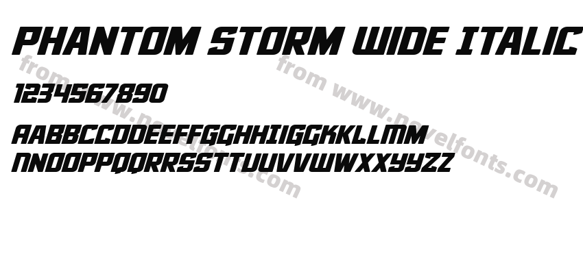 Phantom Storm Wide ItalicPreview