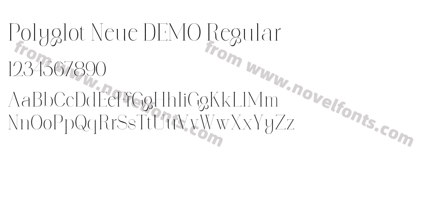 Polyglot Neue DEMO RegularPreview