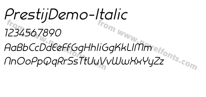 PrestijDemo-ItalicPreview