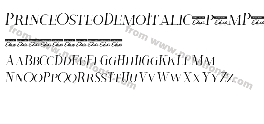 PrinceOsteoDemoItalic-p7mP1Preview