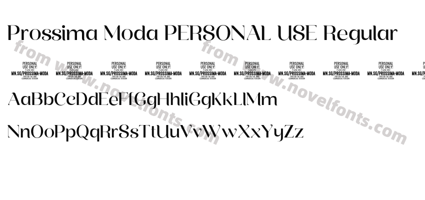 Prossima Moda PERSONAL USE RegularPreview