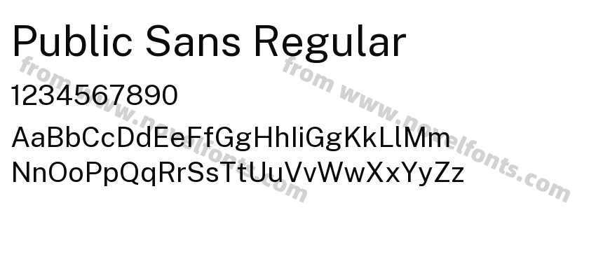 Public Sans RegularPreview