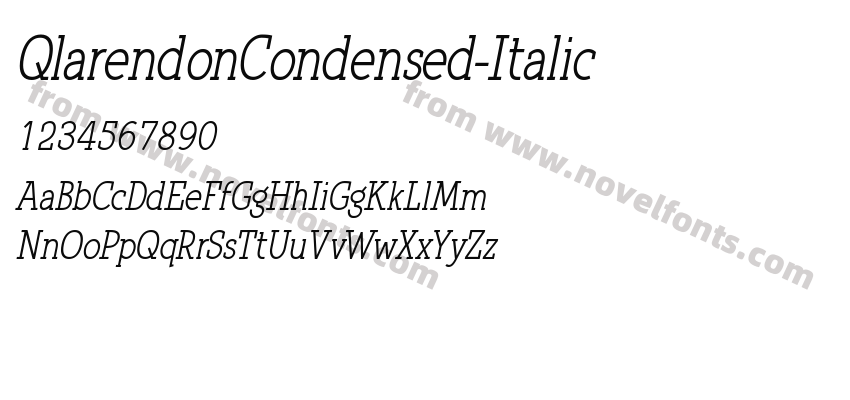 QlarendonCondensed-ItalicPreview