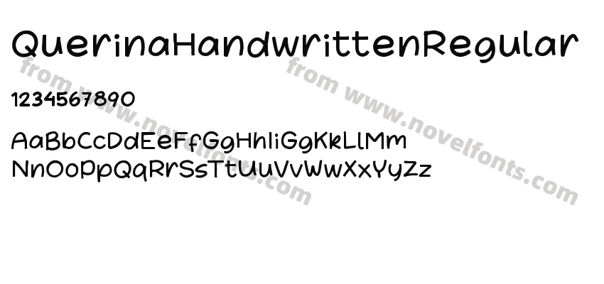 QuerinaHandwrittenRegularPreview