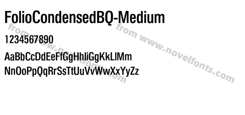 FolioCondensedBQ-MediumPreview