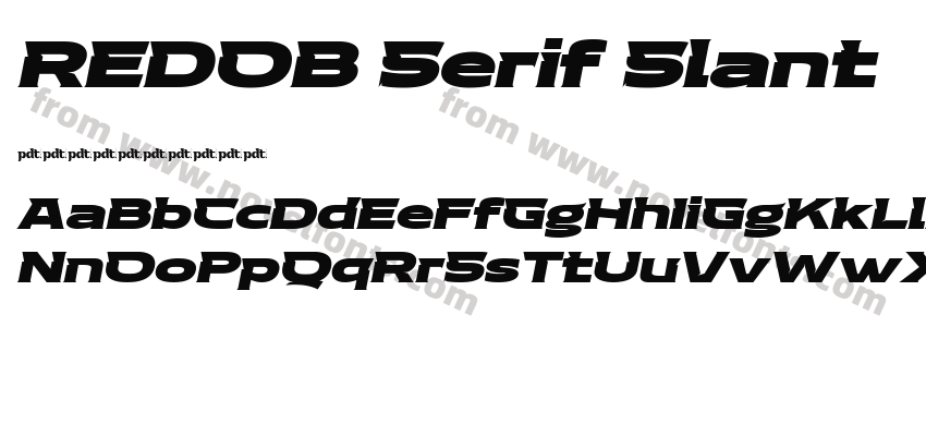 REDOB Serif SlantPreview