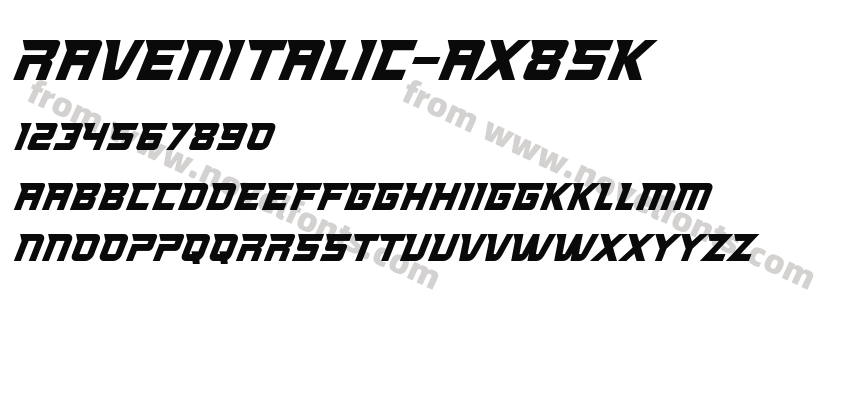 RavenItalic-ax85KPreview