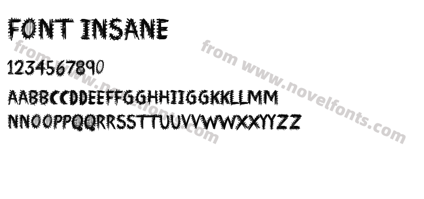 Font InsanePreview