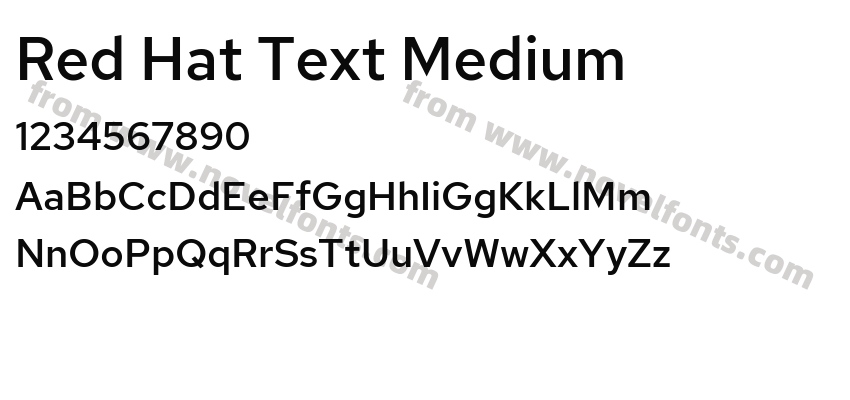 Red Hat Text MediumPreview