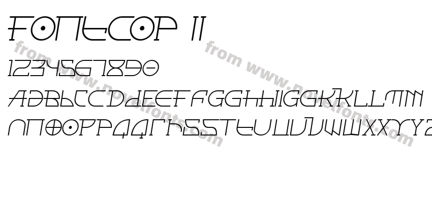 Fontcop IIPreview