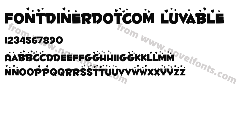 Fontdinerdotcom LuvablePreview