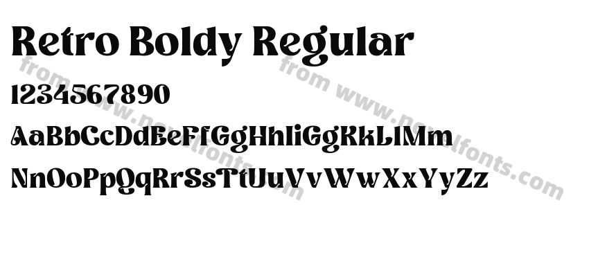 Retro Boldy RegularPreview