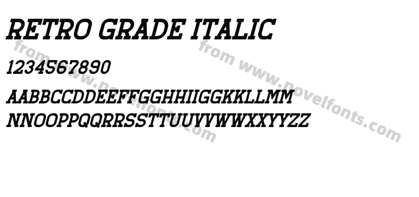 Retro Grade ItalicPreview