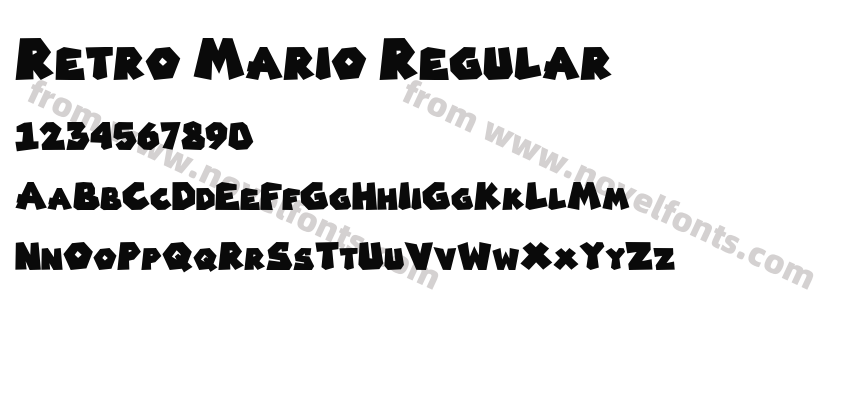 Retro Mario RegularPreview