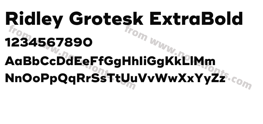 Ridley Grotesk ExtraBoldPreview